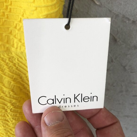 Calvin Klein Dress Womens 14 Textured Sleeveless Open Back New With Tags NWT - Picture 7 of 16